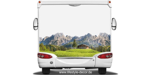 Preview: Wohnmobildekor Bergblick