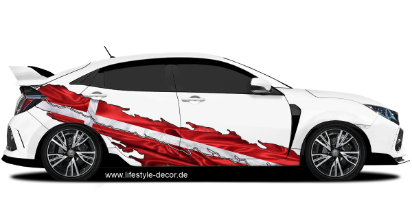Preview: Autoaufkleber Dänische Flagge Preview: Autoaufkleber Dänische Flagge