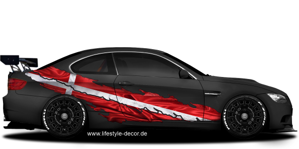 Preview: Autoaufkleber Dänische Flagge Preview: Autoaufkleber Dänische Flagge