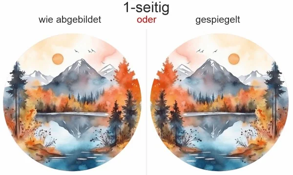 Berglandschaft mit Sonnenuntergang (in 8 Varianten erhältlich)