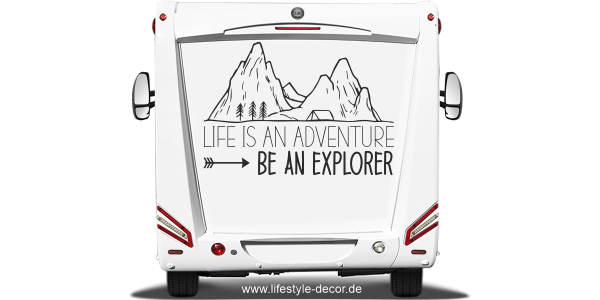 Preview: Reisemobildekor Life is an Advanture Preview: Reisemobildekor Life is an Advanture