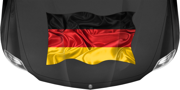 Preview: Aufkleber Fahne von Deutschland Preview: Aufkleber Fahne von Deutschland