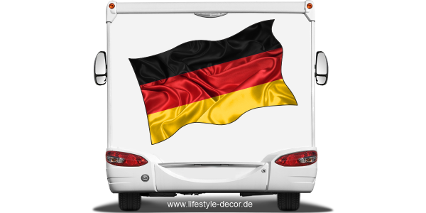 Preview: Aufkleber Fahne von Deutschland Preview: Aufkleber Fahne von Deutschland