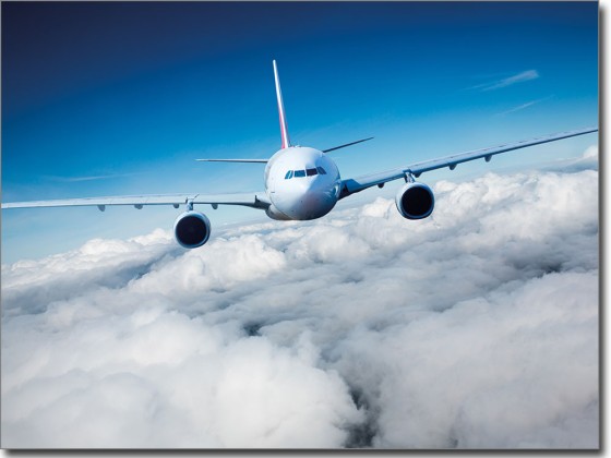 Preview: Glasfoto Flugzeug Preview: Glasfoto Flugzeug