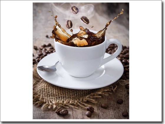 Preview: Glasbild Kaffee Genuss Preview: Glasbild Kaffee Genuss