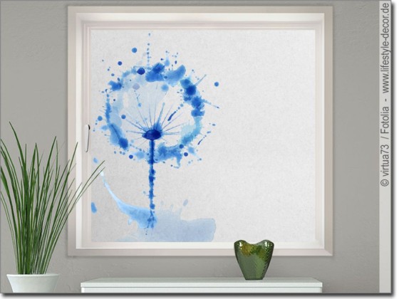 Preview: Bedruckte Milchglasfolie Pusteblume