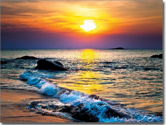 Preview: Glasbild Sonnenuntergang Preview: Glasbild Sonnenuntergang