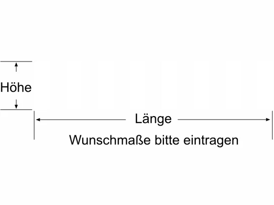 Durchlaufschutz mit breiten senkrechten Balken - Ansicht Farbauswahl