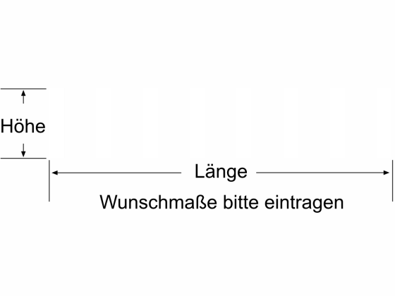 Preview: Durchlaufschutz Senkrechte Balken 5/10 Preview: Durchlaufschutz mit mittelbreiten senkrechten Balken - Ansicht Farbauswahl