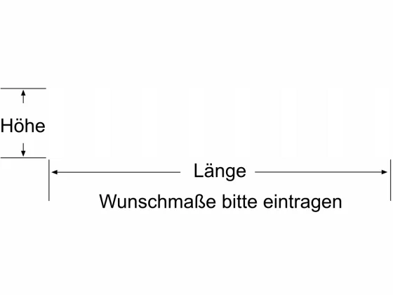 Durchlaufschutz mit mittelbreiten senkrechten Balken - Ansicht Farbauswahl