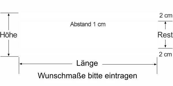 Durchlaufschutz Streifendekor - Ansicht Farbauswahl
