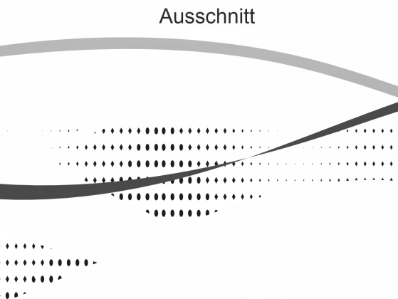 Durchlaufschutz Farbiges Wellenmotiv - Ansicht Ausschnitt