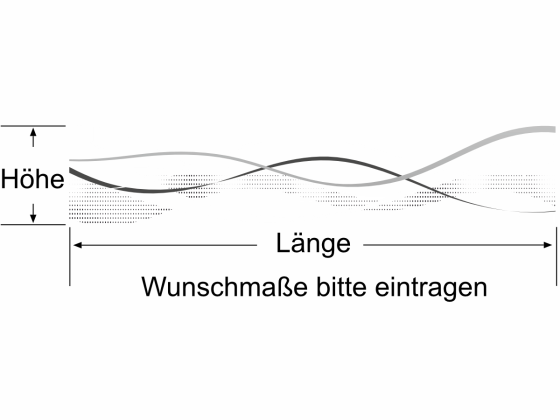Preview: Durchlaufschutz Farbiges Wellenmotiv