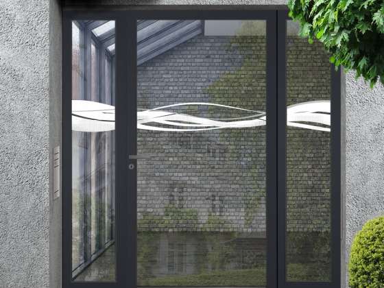 Preview: Durchlaufschutz Farbiges Wellenmotiv