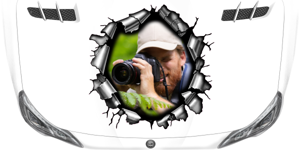 Preview: Eigenes Foto als Autofolie Metallloch Preview: Eigenes Foto als Autofolie Metallloch