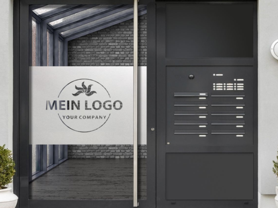 Preview: Sichtschutz Firmenlogo