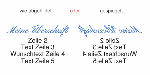 Fahrzeugbeschriftung Textblock | 03 - Ansicht Ausrichtung