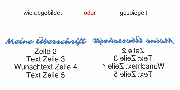 Fahrzeugbeschriftung Textblock | 08 - Ansicht Ausrichtung