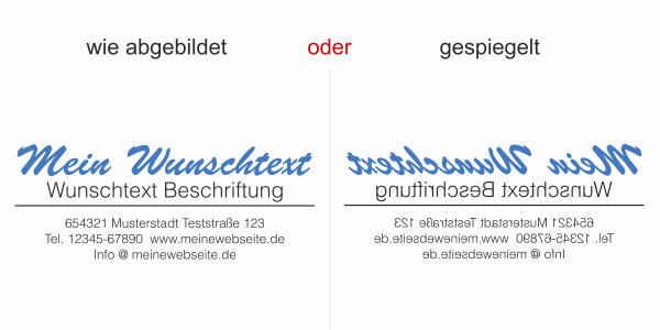 Fahrzeugbeschriftung Textblock | 09a - Ansicht Ausrichtung