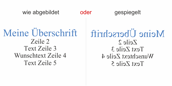 Fahrzeugbeschriftung Textblock | 20 - Ansicht Ausrichtung