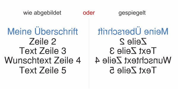 Fahrzeugbeschriftung Textblock | 26 - Ansicht Ausrichtung