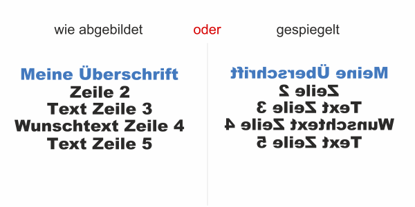 Fahrzeugbeschriftung Textblock | 27 - Ansicht Ausrichtung
