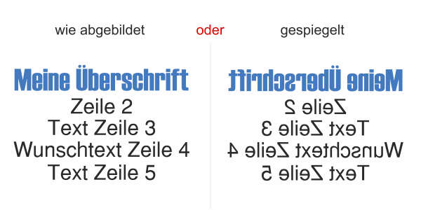 Fahrzeugbeschriftung Textblock | 28 - Ansicht Ausrichtung