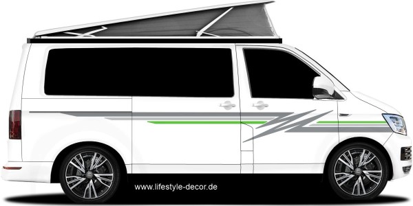 Preview: Farbige Zierstreifen Campervan Preview: Farbige Zierstreifen Campervan