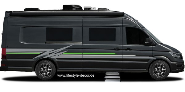 Preview: Farbige Zierstreifen Campervan Preview: Farbige Zierstreifen Campervan