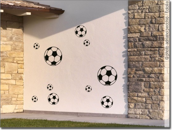 Preview: Fassadenaufkleber Fußball Set Preview: Fassadenaufkleber Fußball Set