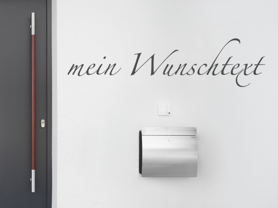 Preview: Fassadenbeschriftung Wunschtext | 1