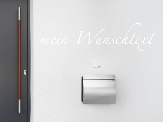 Preview: Fassadenbeschriftung Wunschtext | 1