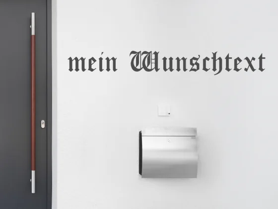 Fassadenbeschriftung Wunschtext | 16