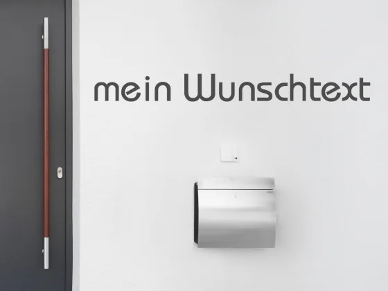 Fassadenbeschriftung Wunschtext | 18