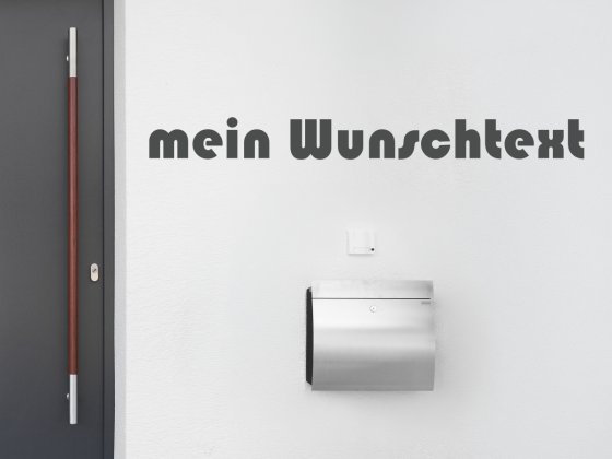 Fassadenbeschriftung Wunschtext | 19