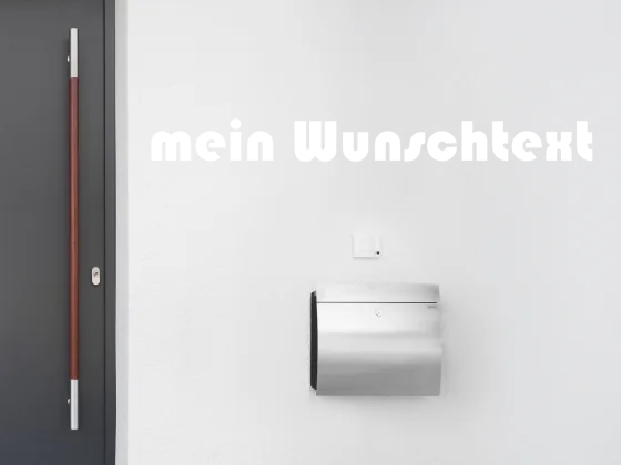 Fassadenbeschriftung Wunschtext | 19