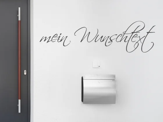 Fassadenbeschriftung Wunschtext | 2