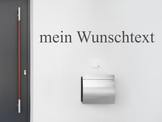 Fassadenbeschriftung Wunschtext | 20