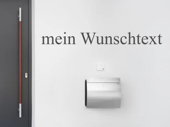 Fassadenbeschriftung Wunschtext | 20