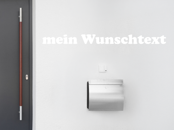 Preview: Fassadenbeschriftung Wunschtext | 21