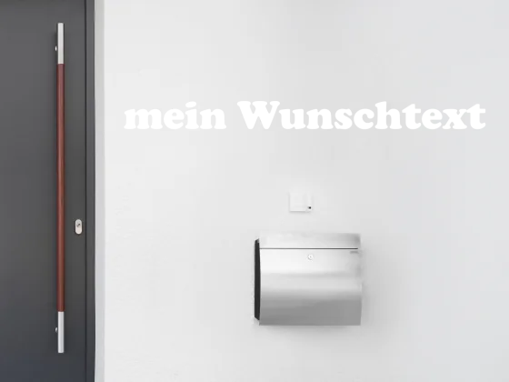 Fassadenbeschriftung Wunschtext | 21