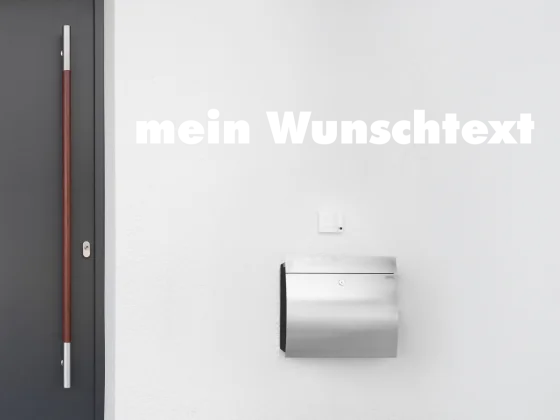 Fassadenbeschriftung Wunschtext | 24