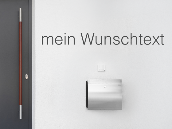 Fassadenbeschriftung Wunschtext | 25