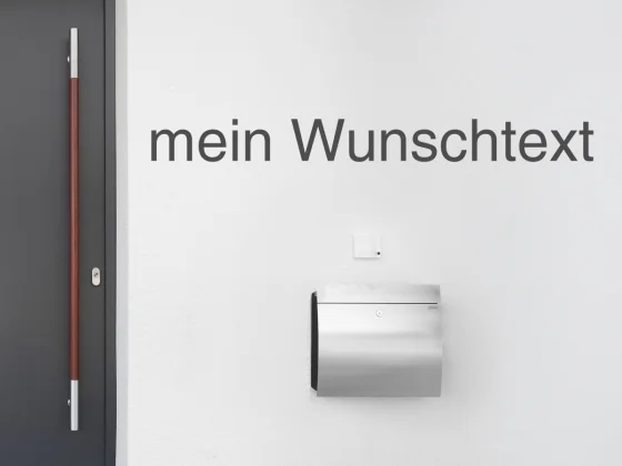 Fassadenbeschriftung Wunschtext | 26
