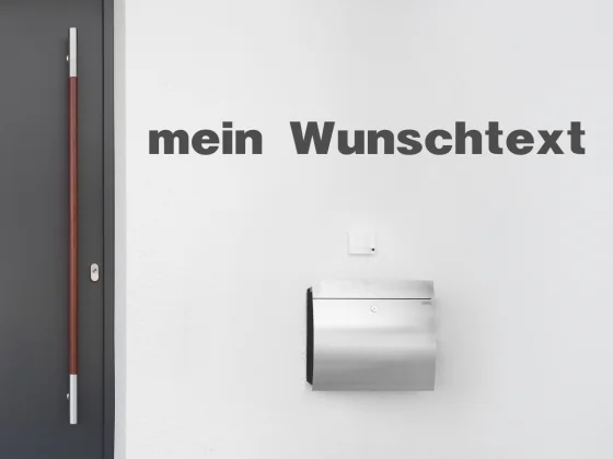 Fassadenbeschriftung Wunschtext | 27