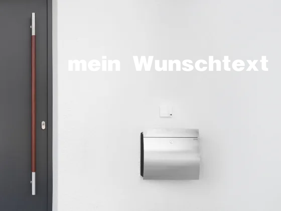 Fassadenbeschriftung Wunschtext | 27