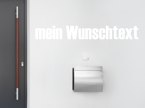 Preview: Fassadenbeschriftung Wunschtext | 28