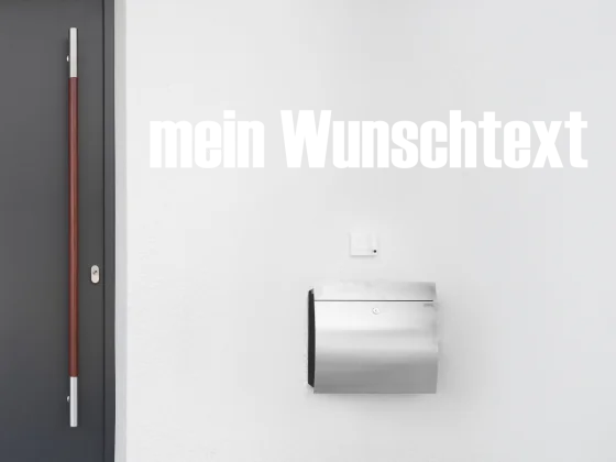 Fassadenbeschriftung Wunschtext | 28