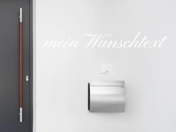 Fassadenbeschriftung Wunschtext | 3