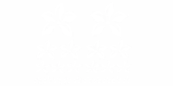 Außenwandtattoo Set mit Blüten